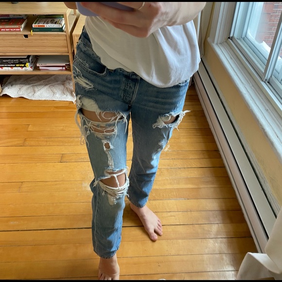Gap relaxed boyfriend jeans - Picture 3 of 5